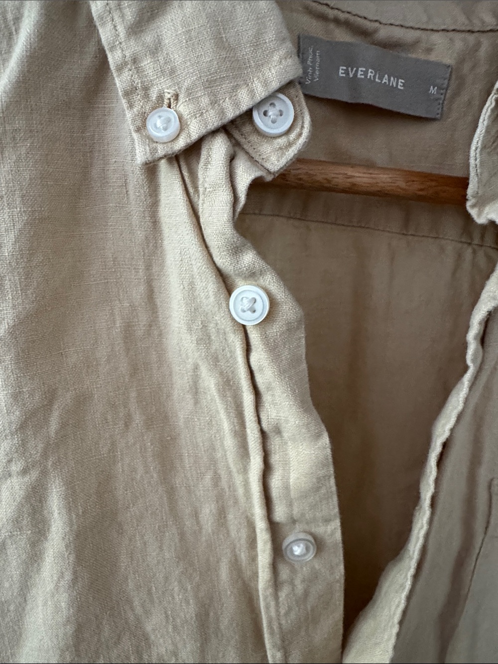 Everlane 100% linen Casual Button-Up Shirt in Light Beige - Picture 6 of 8